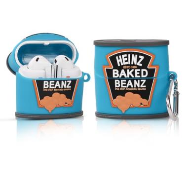 Imagem de XMBYGY Capa para Samsung Galaxy Buds 3 e para fones de ouvido Galaxy Buds 3 Pro com mosquetão, capa protetora de silicone à prova de choque com design de desenho animado para homens e mulheres