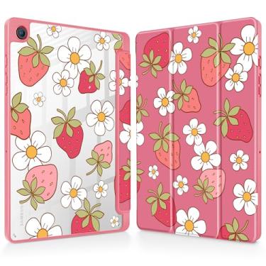 Imagem de Tuiklol Suporte para Galaxy Tab A9+ /A9 Plus 27.9 cm 2023, suporte para caneta S com capa protetora transparente, capa traseira transparente, despertar/hibernar automaticamente, tablet Samsung Tab A9