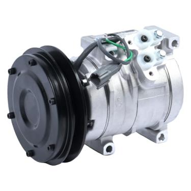 Imagem de Zachager Compressor 10S15C ST150101 24V AC R134A 20Y-979-6121 447220-4053 para Komatsu PC200-7 PC200-8 PC220-8 PC300-8 PC360-7 PC400 Ar Condicionado