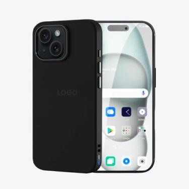 Imagem de SMART E CASE Capa Capinha Case Proteção Premium com Interior em Microfibra, Preta, Resistente a Impactos (iPhone 15 Plus)