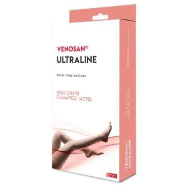 Imagem de Venosan - Ultraline 4000 Meia Coxa 7/8 20-30mmHg BEGE Pé Aberto, M, Be