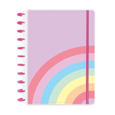 Imagem de Caderno de Discos Cap Dura Grande Rainbow Lilás com 80 folhas abyara graf (tipo caderno inteligente)