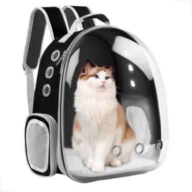 Imagem de Mochila De Transporte Pet Astronauta Preta Para Cães E Gatos