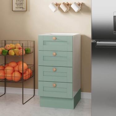 Imagem de Balcão 4 Gavetas 40cm sem Tampo Arizona CabeCasa MadeiraOriginals - Ca