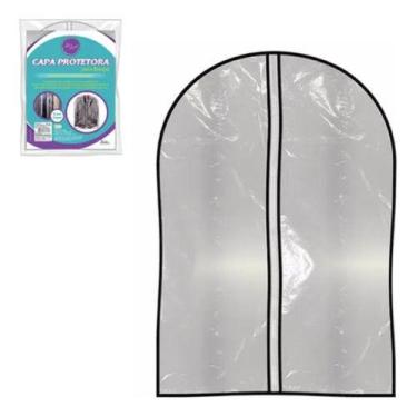 Imagem de Kit 7 Capas Protetora Roupa Transparente Terno Vestido Zíper - TONY IM