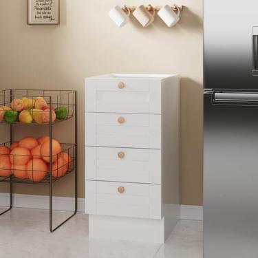 Imagem de Balcão 4 Gavetas 40cm sem Tampo Arizona CabeCasa MadeiraOriginals - Ca