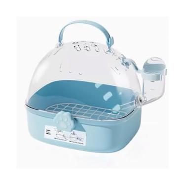 Imagem de Gaiola de pássaro, gaiola de pássaro, papagaio, levar, para casa, portátil, transparente, ninho de pássaro (azul)