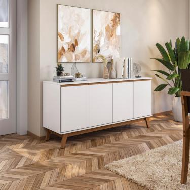 Imagem de Aparador Kappesberg 4 Portas Branco 156cm