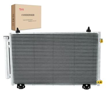Imagem de Kaiakui Condensador AC compatível com Toyota Matrix Corolla L4 1.8L 2006 2007 2008 Condensador de ar de alumínio 2005-2008