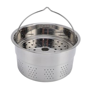 Imagem de Luqeeg Cesta de cozimento a vapor para TM5 TM6, ferramenta de cozinha de panela a vapor de aço inoxidável com design espaçoso, acessório de processador de alimentos de grande capacidade para cozinha