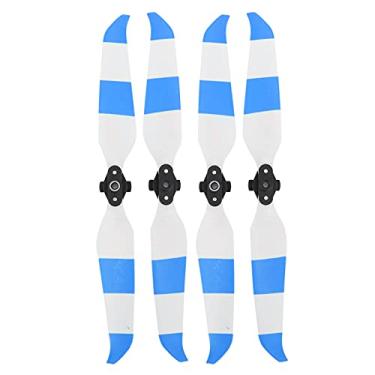 Imagem de Grcfumo Hélice colorida, adereços de lâmina de liberação rápida para PC, hélices de avião RC para acessórios Air 2 Air 2S (Azul e Branco)