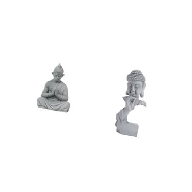 Imagem de Fenteer Estátua de Buda de Meditação Do Macaco Sun Wukong Shakyamuni Estatueta Colecionável Escultura para Hotel Pátio Jardim Quintal Inauguração de Casa Inte