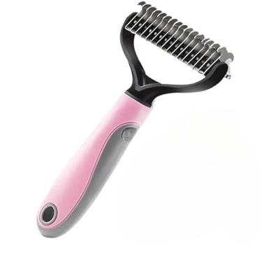 Imagem de Remove Pelo de Cachorro e Gato com Facilidade, Design Ergonômico e Massagem Suave para Seu Pet(Ecova Rasqueadeira Rosa)