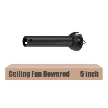 Imagem de Ventilador de teto Downrod DPXMYG 5 polegadas Black Ball Head