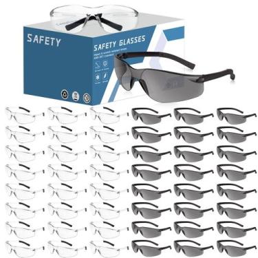 Imagem de Óculos de segurança AOOFFIV Clear Lens ANSI Z87.1, pacote com 50