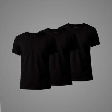 Imagem de Kit 3 Camisetas Básicas Masculinas 100 Algodão Original Direto da Fábr