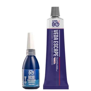 Imagem de Kit Car80 Veda Escape E Trava Rosca E Porcas 8030