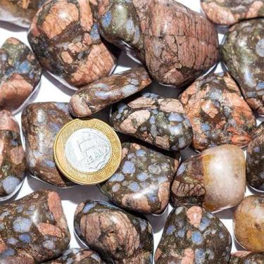 Imagem de 5kg de Pedra Natural Riolita Rolada - 30 a 45mm Tipo B - CristaisdeCur