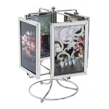 Imagem de Porta Retrato Giratório Carrossel Para 8 Fotos 10 X15 Cm - DRATINI, Pr