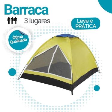 Imagem de Barraca De Camping 3 Pessoas Impermeável Com Bolsa
