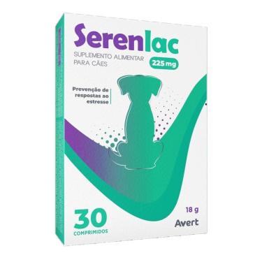 Imagem de Serenlac 225Mg Suplemento Cães 18G C/30 Comprimidos - Avert