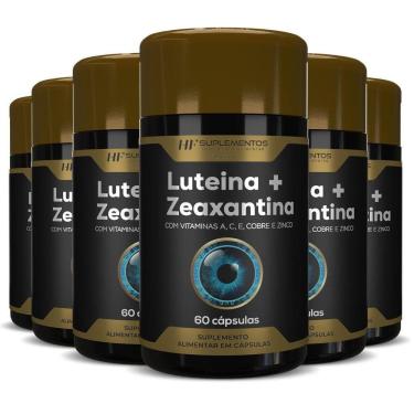 Imagem de 6X Luteina 20Mg + Zeaxantina 3Mg Vitamina A C E Cobre Hf