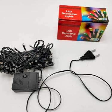 Imagem de Pisca Pisca Solar 100 Leds Para Decoração Natalina Leds Bivolt Luz Fixa e Piscante Para Festas e Eventos Multicolorido Para Ambientes Pisca Pisca Solar 100 Leds Para Decoração Natalina