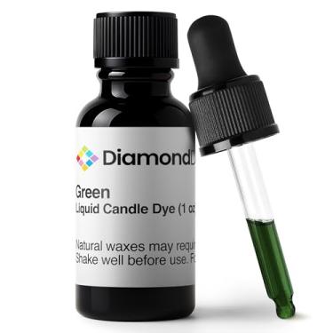 Imagem de Tinta para vela líquida verde (28 g) - Feito nos EUA - Ingredientes puros e simples - Suprimentos para fabricação de velas para soja, parafina, palma ou cera de gel. 10 cores vibrantes para escolher