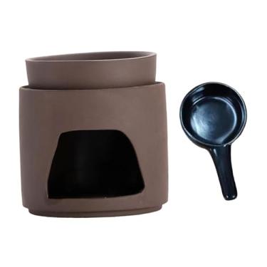 Imagem de KiBcsLic Queimador de óleo essencial, difusor de fragrâncias, decoração para casa, com suporte para velas, aquecedor de óleo para, banheiro