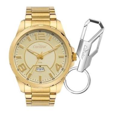 Imagem de Kit Relógio Condor Masculino Speed Dourado - CO2117BR/K4X-Masculino