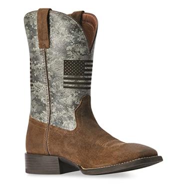 Imagem de Ariat Bota esportiva masculina BMVY9 Flying Proud Western, Tumbleweed Castanho-acinzentado/Digi, verde camuflado, tamanho 41
