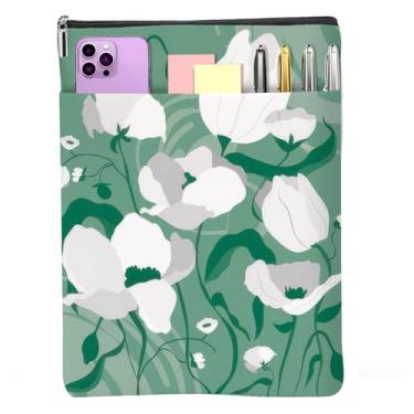 Imagem de Livros amantes presentes à prova d'água livro manga livro bolsa protetor com zíper e bolso frontal livros capa capa capa para mulheres aniversário natal leitura acessórios presentes livros padrão flor