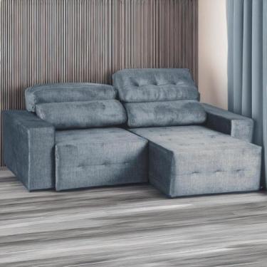 Imagem de Sofá Retrátil e Reclinável Évora Veludo Luxor Espuma D28 - SOFÁS WEB, 