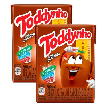 Imagem de Kit 2 Bebida Láctea Toddynho Tradicional Chocolate com 200ml