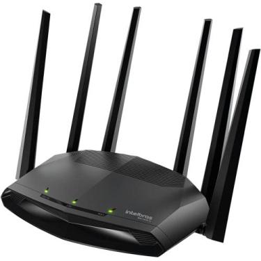Imagem de Roteador Wifi 5 W5-2100G 2033Mbps 6 Antenas Preto Intelbras Novo