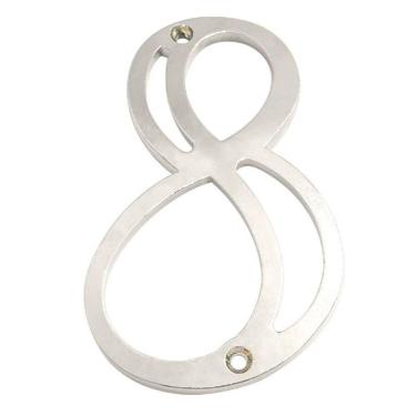 Imagem de Número Residencial Em Zamak Niquelado 8 - 95769 - Silvana