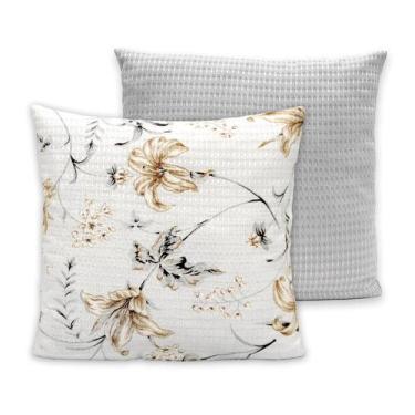 Imagem de Kit 2 Capas de Almofada Piquet Favinho 40x40 C/ Zíper - BEM ME QUER , 