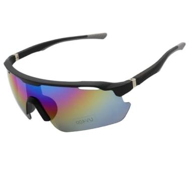 Imagem de Óculos de Sol Esportivo com Mola na Haste para Corrida Baixa Pace Premium Ciclismo Bike UV400 Masculino Feminino Unisex - Modelo Cooper - Cacife Brand (Camaleão Espelhado)