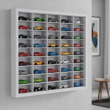 Imagem de Estante para Quarto Infantil Miniaturas Branco - JPF Móveis