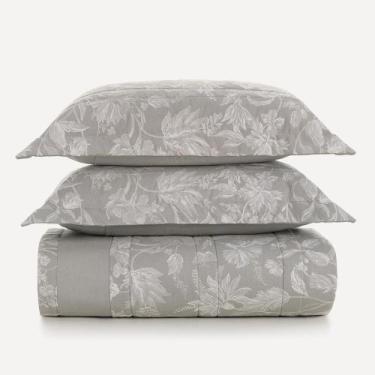 Imagem de Colcha King com 2 Porta-travesseiros Algodão Morgan Karsten, U