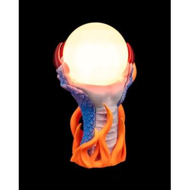 Imagem de Abajur Decorativo Orb Warden – Dragão com Esfera de Luz LED