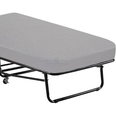 Imagem de Protetor de colchão de berço 76 x 203 cm, impermeável, macio e silencioso, perfeito para sofá-cama, colchão de 76 cm x 203 cm, solteiro estreito, tamanho de berço, beliche para trailer, berço (cinza