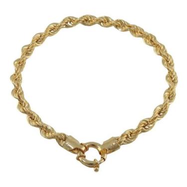 Imagem de Pulseira Feminina Cordão Baiano 17 Cm Ouro 18k 750 Novidade - JOIE JOI