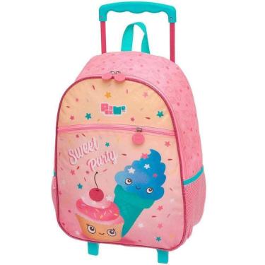 Imagem de Mochila Rodinha Menina Pack Me Sweet Party Cor Rosa