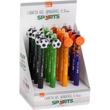Imagem de Caneta Gel, BRW, Divert Gel, Sport, Apagável, 0,7 mm, Sortido, Display com 12