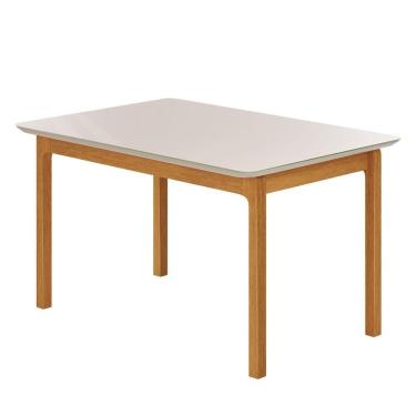 Imagem de Mesa De Jantar Retangular Cativa Jcm Off White 1,20 M