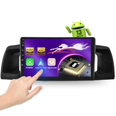 Imagem de Som automotivo Qualcomm 8 Core 4G + 64G para Toyota Corolla EX (2005-2012) com tela sensível ao toque QLED de 9 polegadas 1280P 5G WiFi, Android Car Radio Wireless Carplay, Android Auto BT5.1 DSP