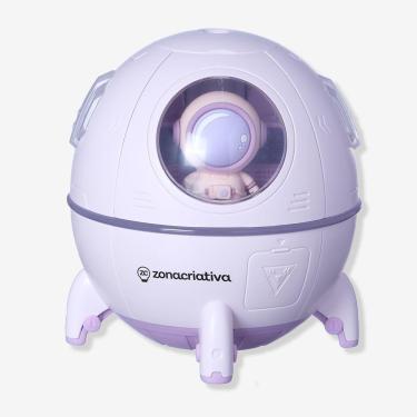 Imagem de Luminária Umidificador Astronauta Rosa Zonacriativa