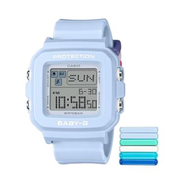 Imagem de Casio Baby-G + Plus Relógio digital azul claro BGD-10L-2CR
