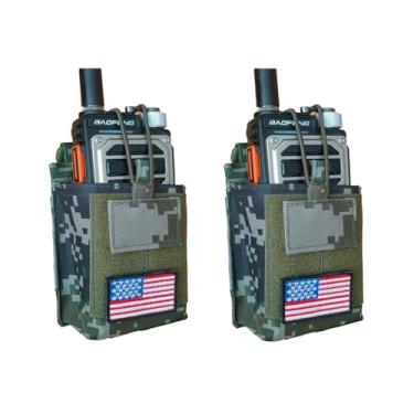 Imagem de Coldre MOLLE resistente para Walkie Talkies Motorola APX1000-4000-8000 Series e outros rádios táticos bidirecionais (2 peças)